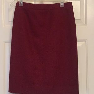 J Crew  Wool No. 2  Pencil Skirt